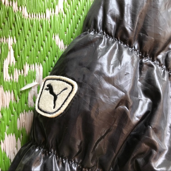 Black Puma Puffer Down Jacket - Picture 2 of 5